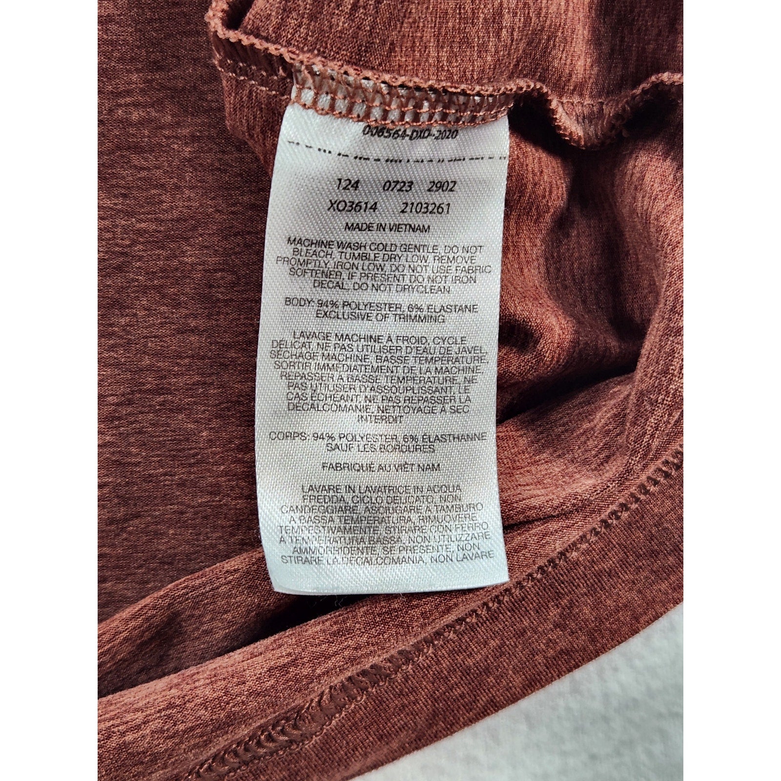 Columbia Omni-Wick Men's Polo Shirt Rust Short Sleeve Size L