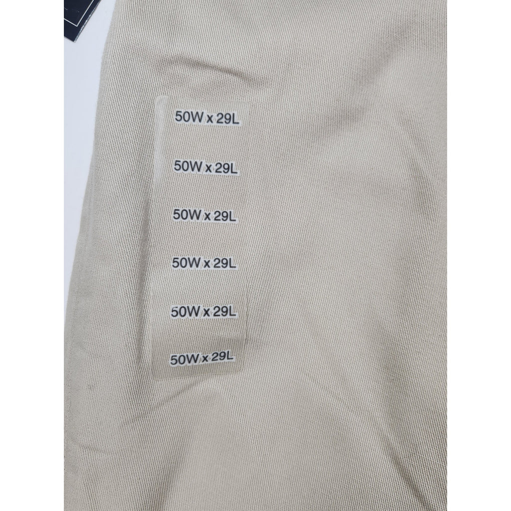 Cross & Winsor Khaki Chino Pants Mens 50x29 Stretch Comfort Waistband NWT