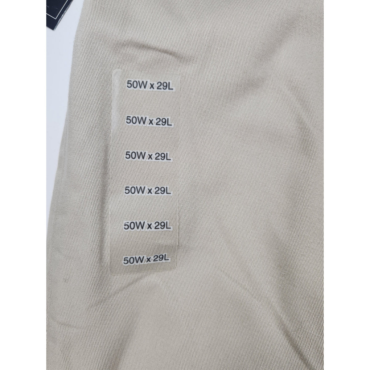 Cross & Winsor Khaki Chino Pants Mens 50x29 Stretch Comfort Waistband NWT