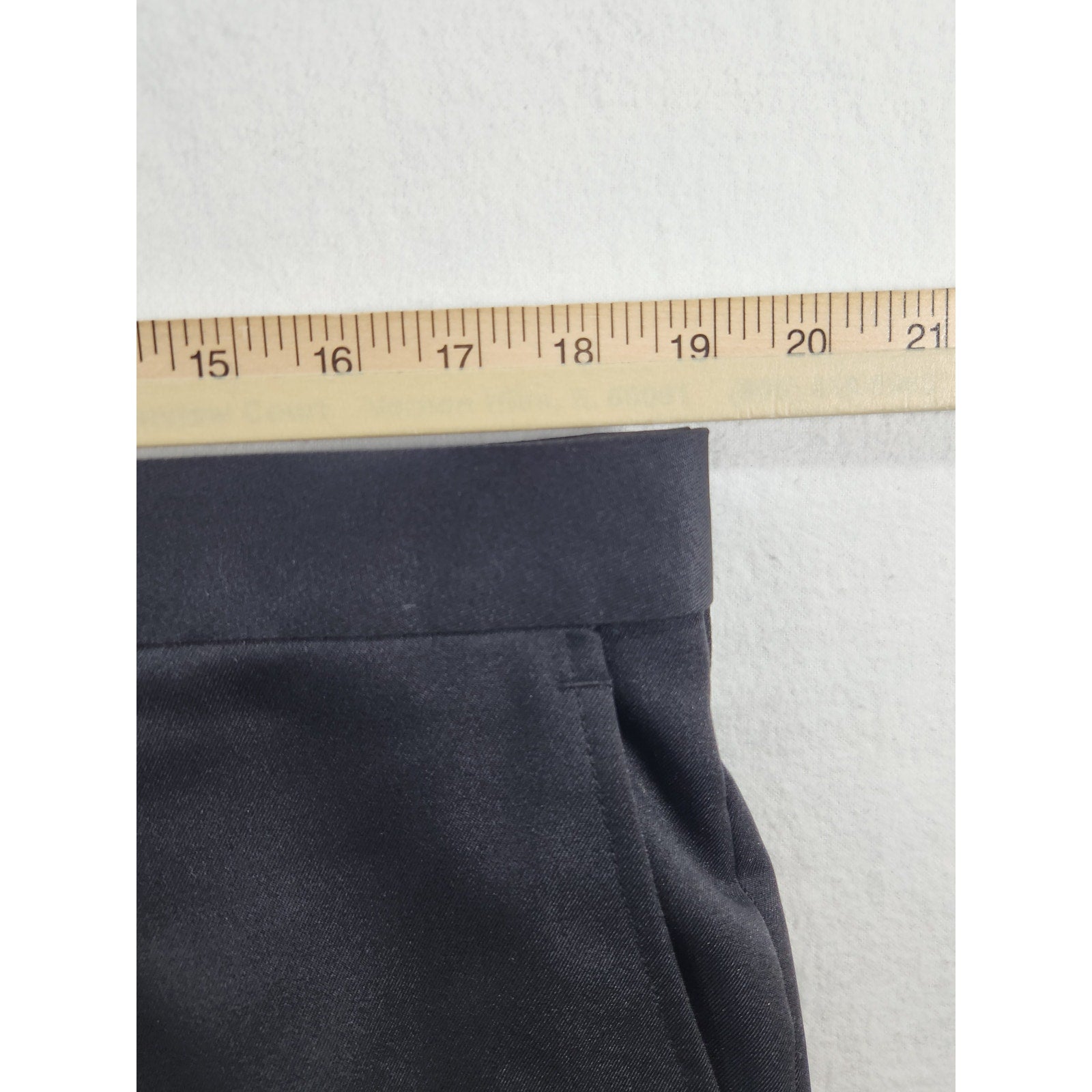 Saddlebred Men's Black Dress Pants 36x29 Classic Fit Slacks