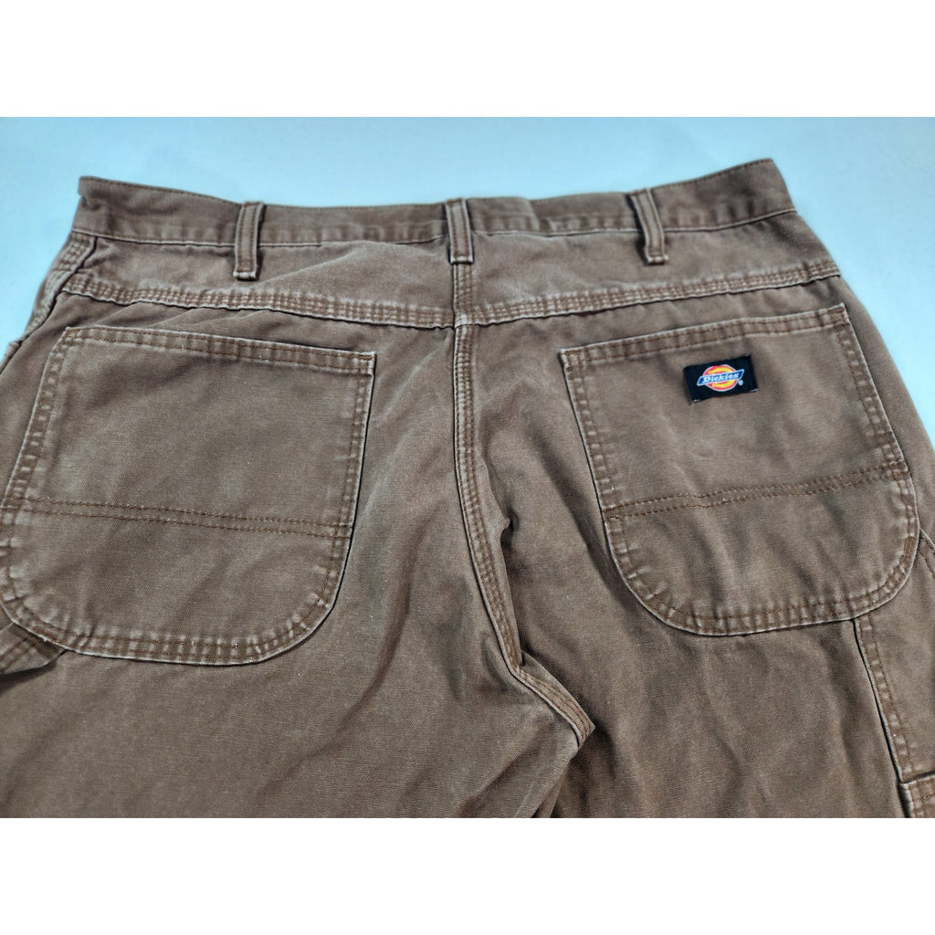 Dickies Men's Brown Relaxed Fit Carpenter Pants 34x30