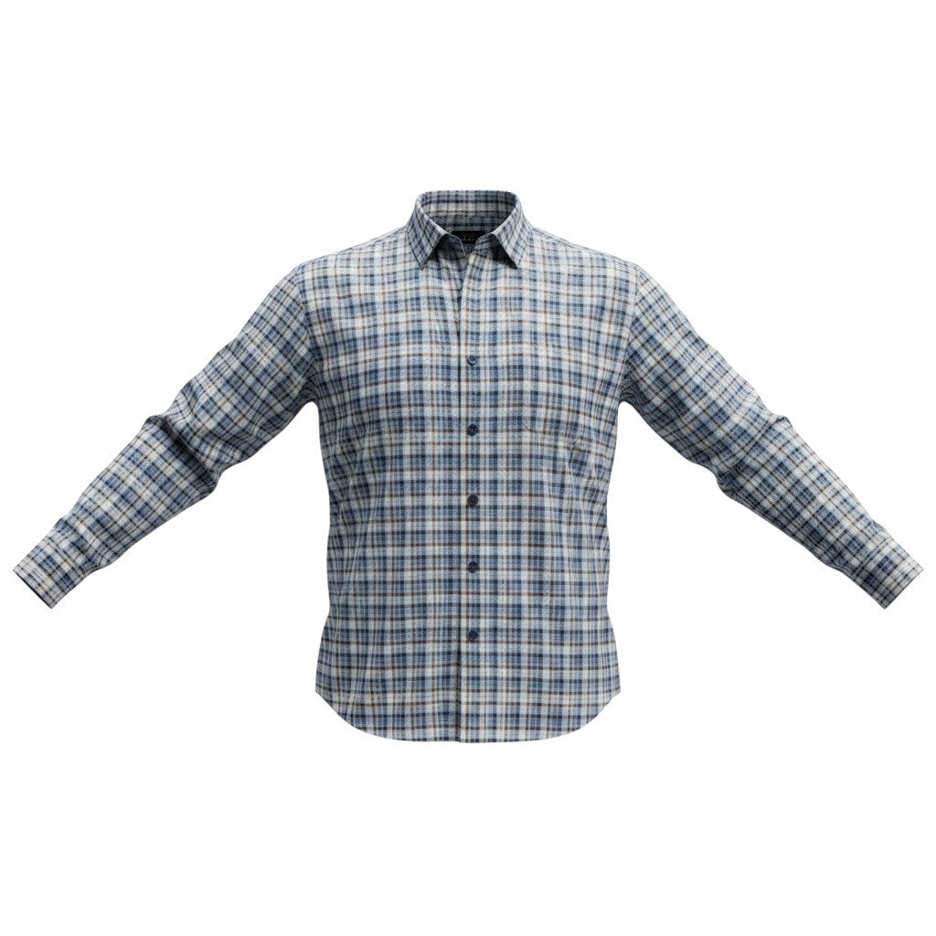 Joseph Abboud Men's Dress Shirt Brown Gray Plaid XXL NWT Long Sleeve