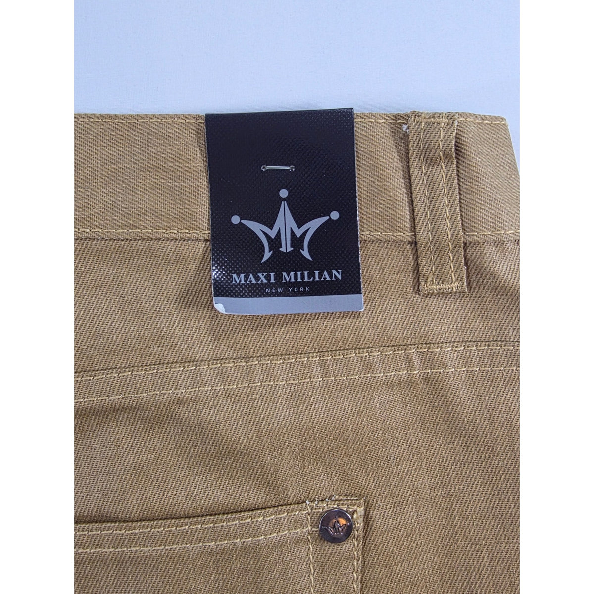 Maxi Milian Jeans Mens 46x32 Wheat Denim NWT Straight Casual Pants