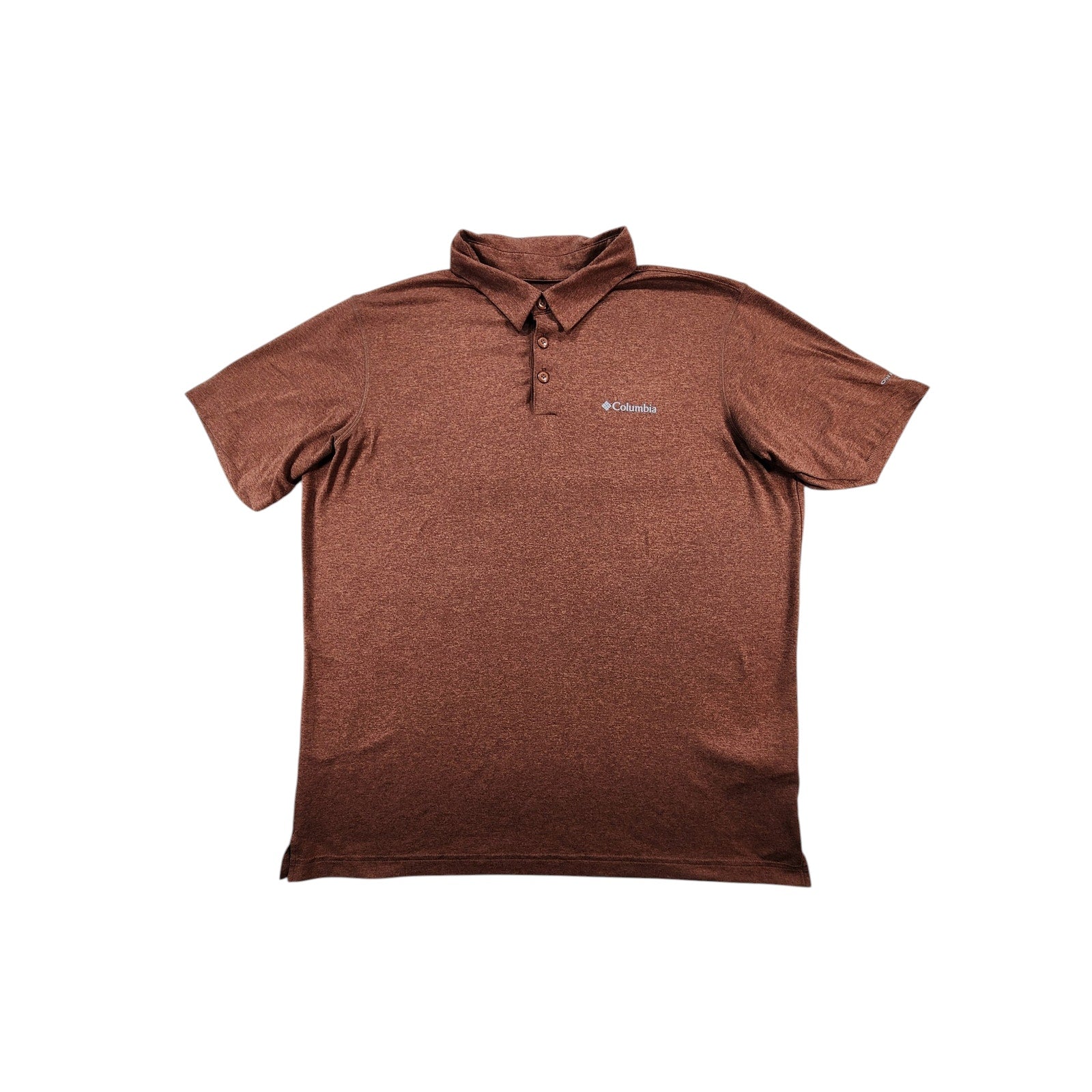 Columbia Omni-Wick Men's Polo Shirt Rust Short Sleeve Size L