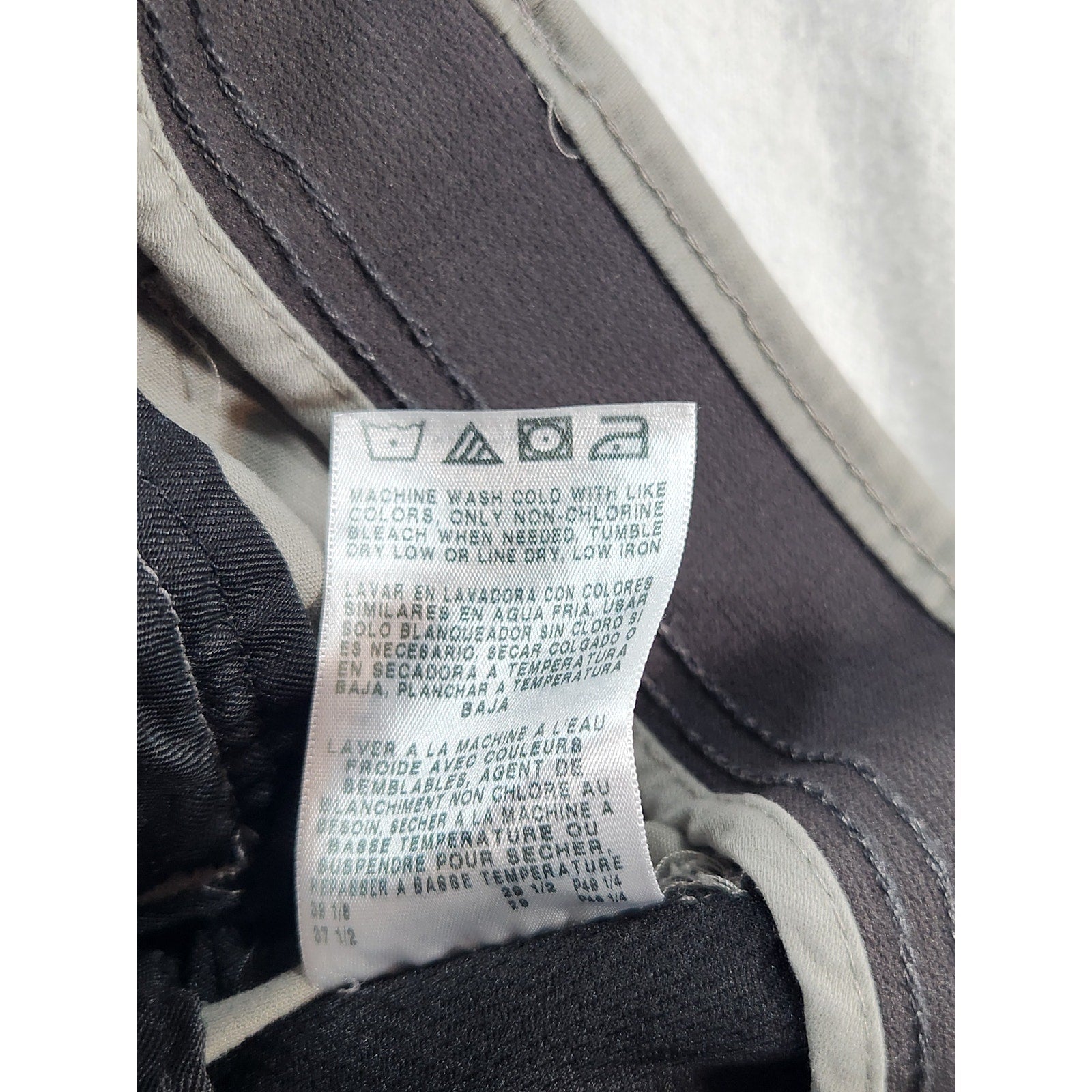 Lee Extreme Comfort Men's Gray Straight Fit Khaki Pants 36x29