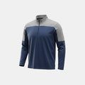 Adidas UPF 50 Quarter Zip Pullover Mens XL Blue Gray Golf Athletic Shirt NWT
