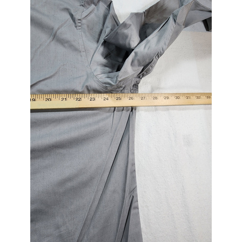 Basic Editions Men's Gray Long Sleeve Dress Shirt Classic Fit 17-17.5 34/35 NWT