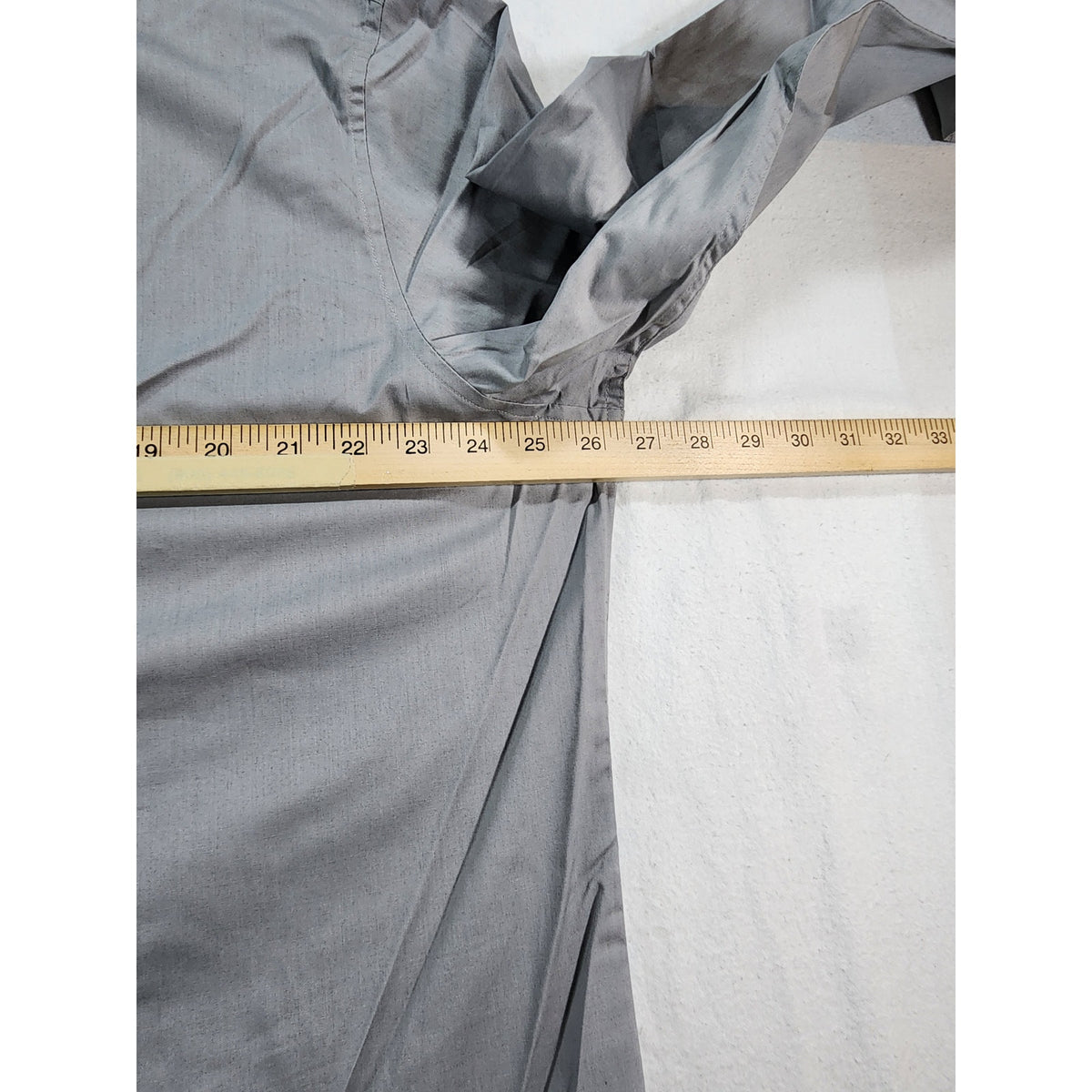 Basic Editions Men's Gray Long Sleeve Dress Shirt Classic Fit 17-17.5 34/35 NWT
