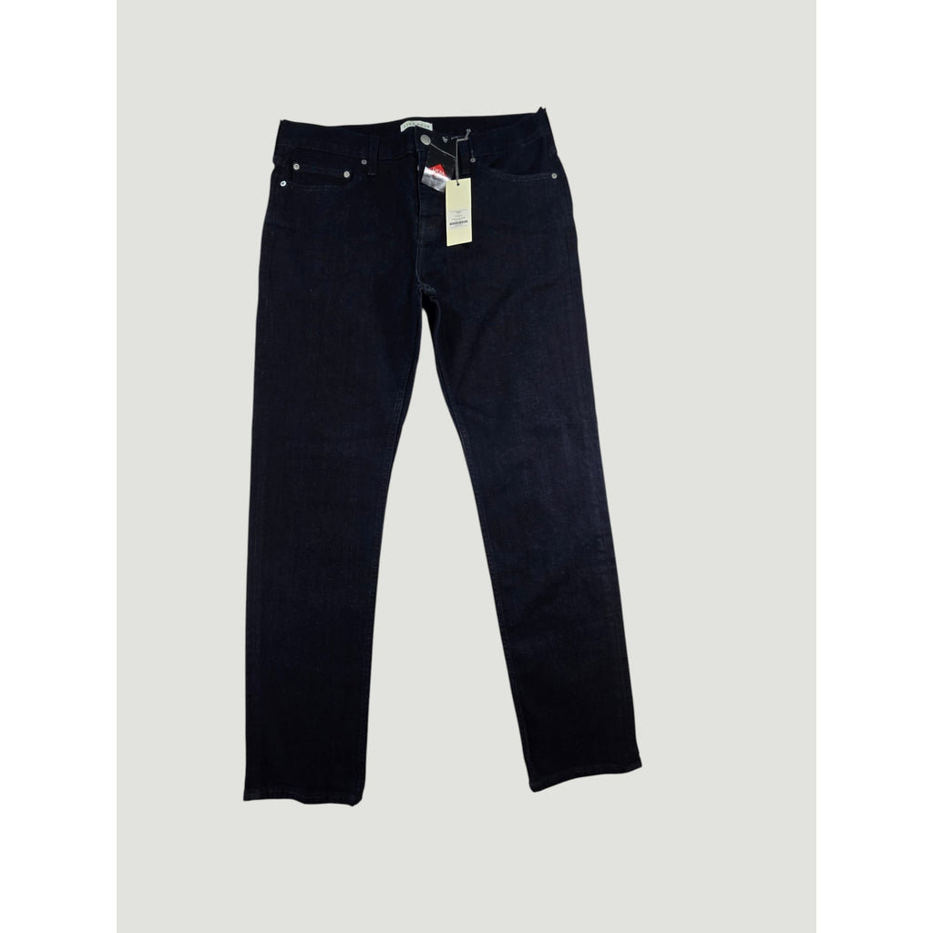 Five Four Straight Jeans Button Fly Navy Denim Womens 33 NWT