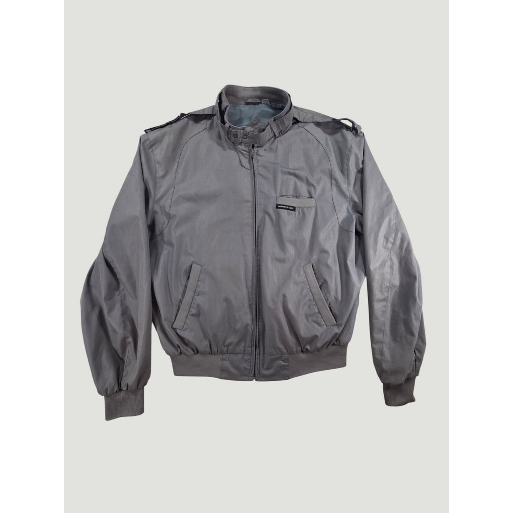 Members Only Jacket Gray Full Zip Lightweight Mens 42