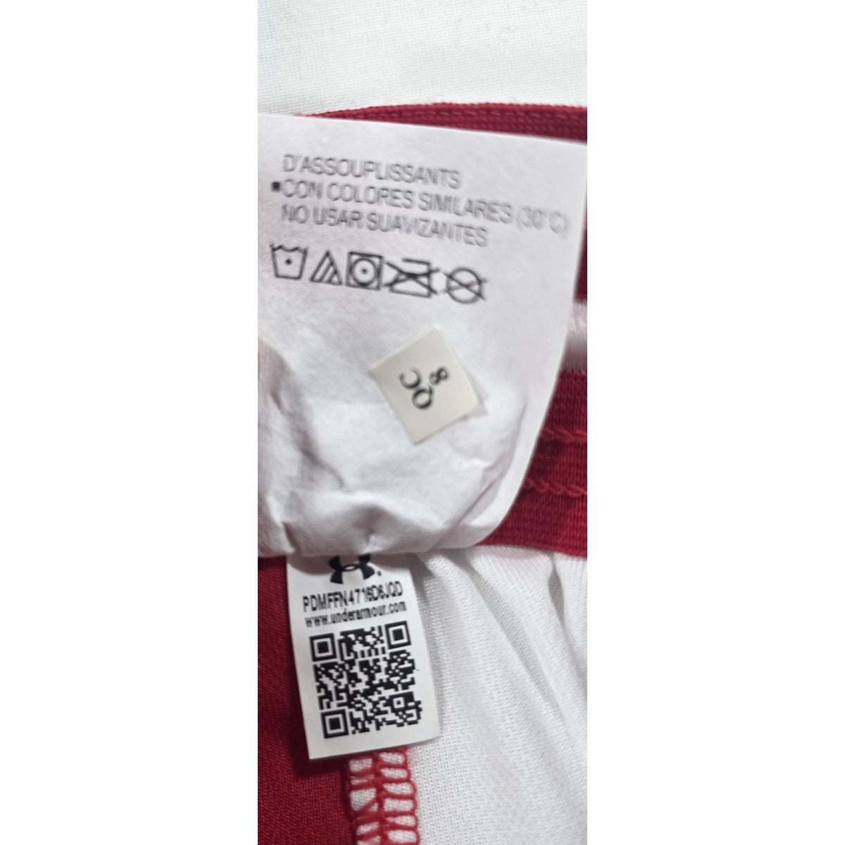 Under Armour Men’s Baseline Basketball Shorts Red White NWT Size M