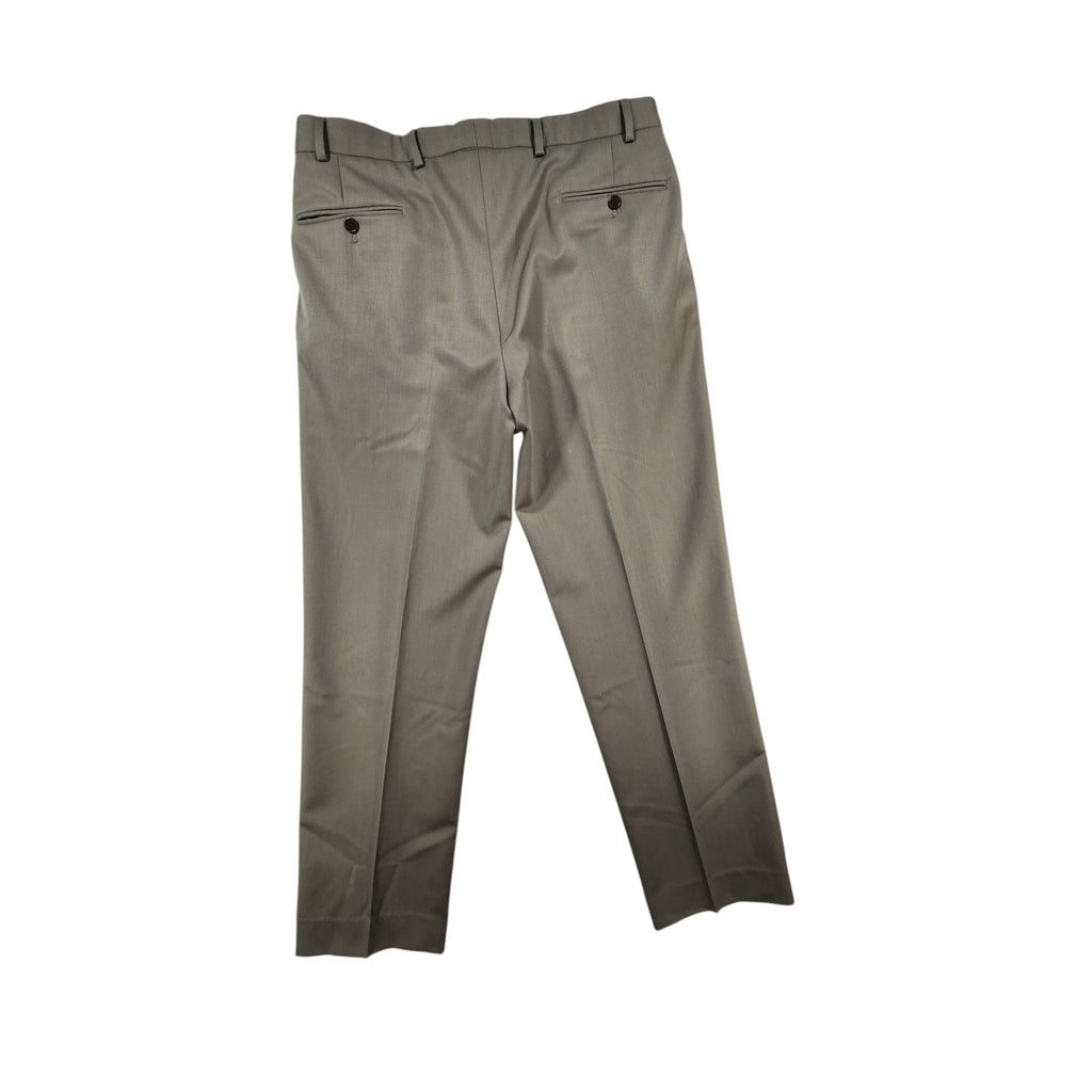 Brooks Brothers Madison Fit Men's Tan Dress Pants 34x32 Flat Front