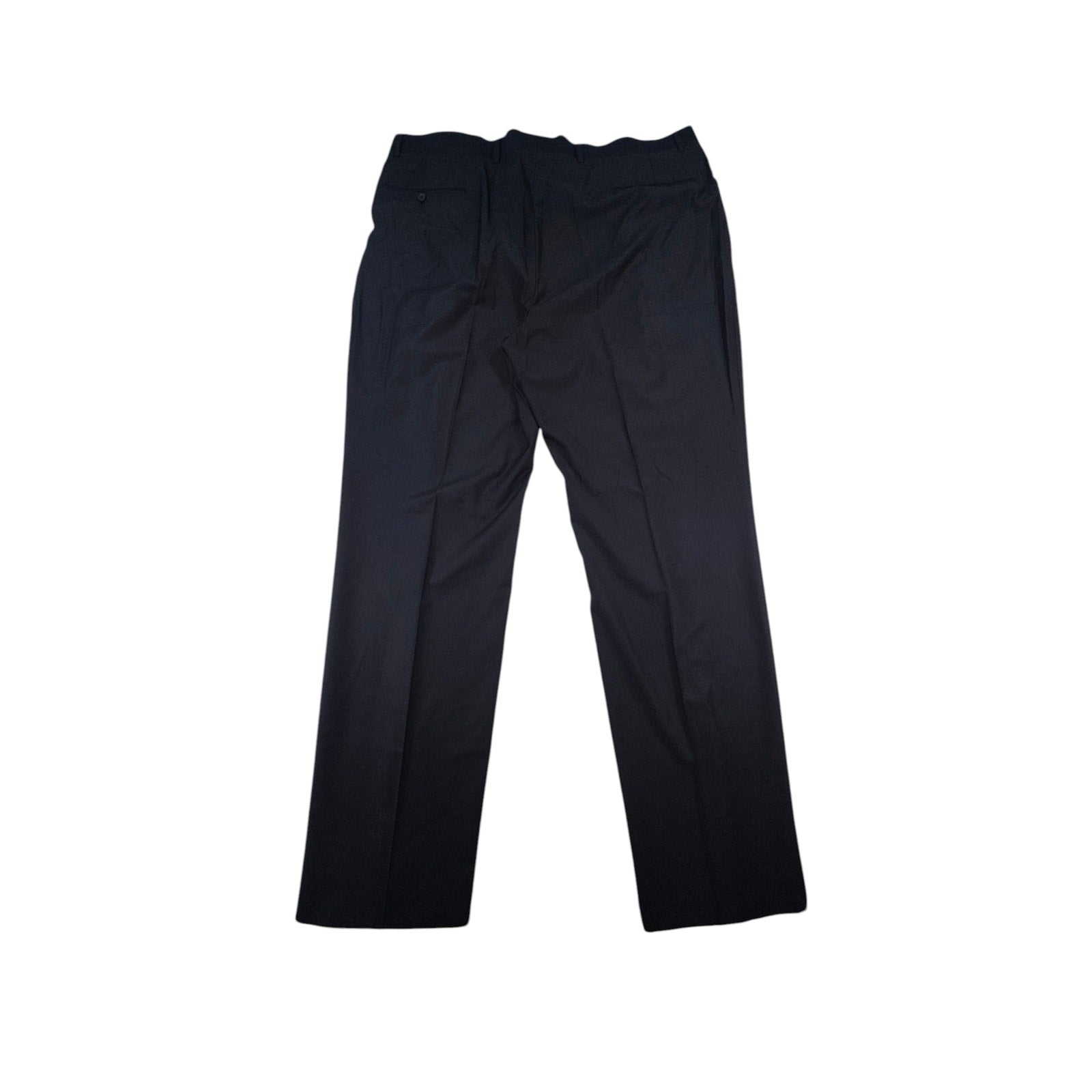 Vittorio St. Angelo Men's Pleated Black Dress Pants 50W NWT Unhemmed