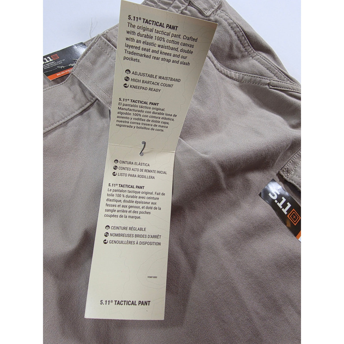 5.11 Tactical Mens Khaki Cargo Pants 50L NWT Tactical Workwear