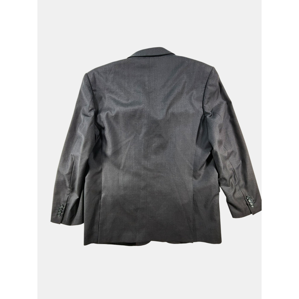 Pronto Moda Italia Eiffel Suit Jacket Mens 42R Charcoal Gray Merino Wool Blazer