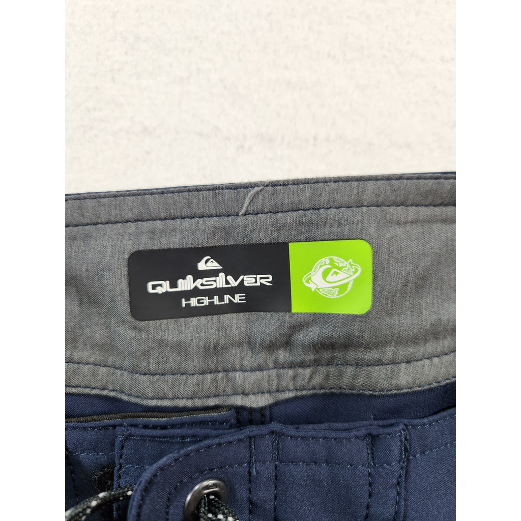 Quiksilver Highline Men's Blue Board Shorts Drawstring Size 33