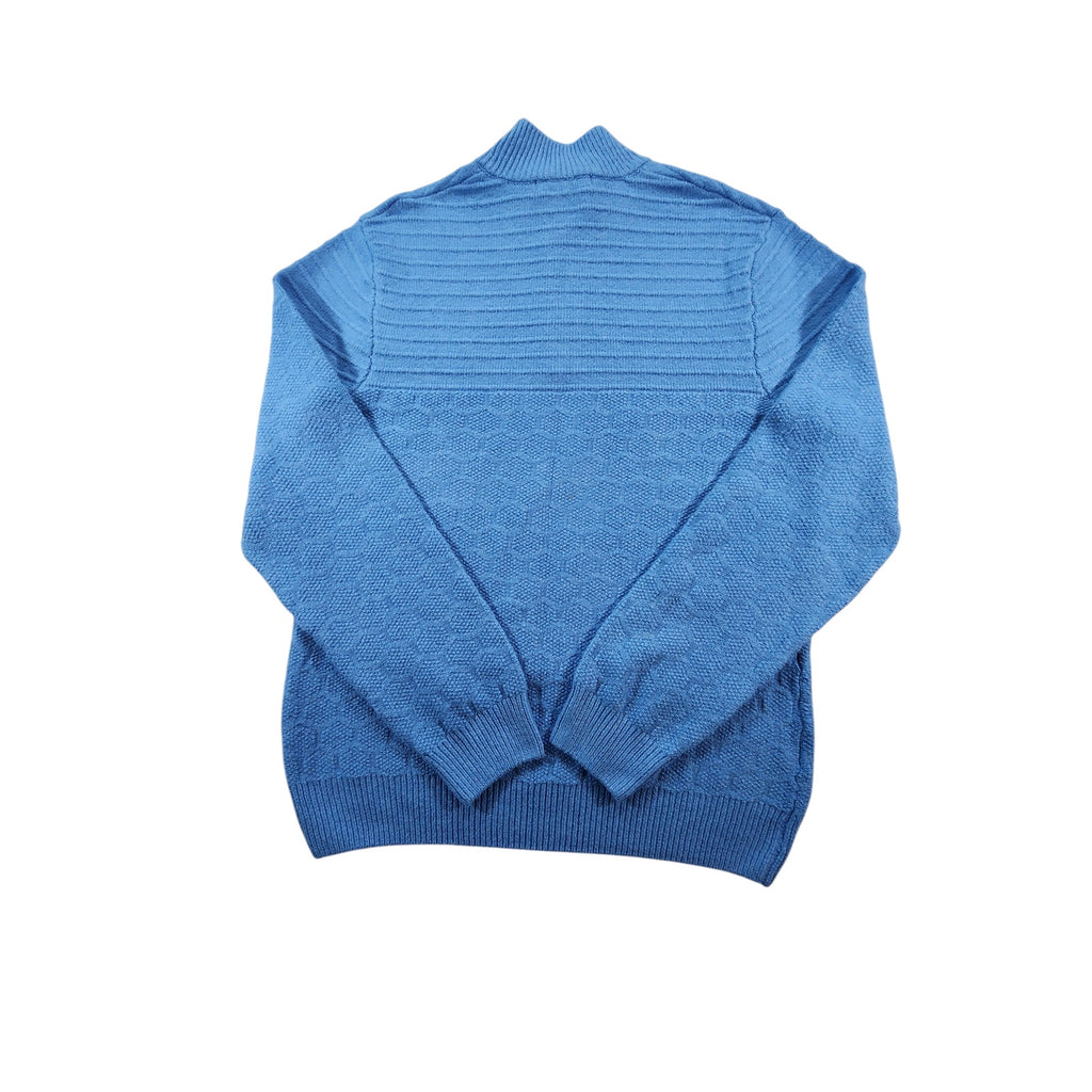 Southern Proper Men's 1/4 Zip Sweater Blue L Pullover
