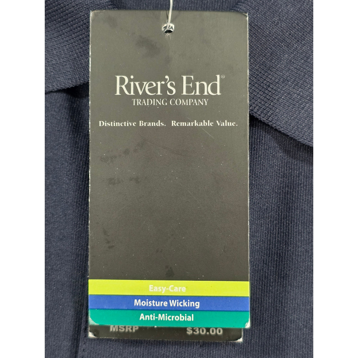 River's End Short Sleeve Polo Shirt Black – 2XL