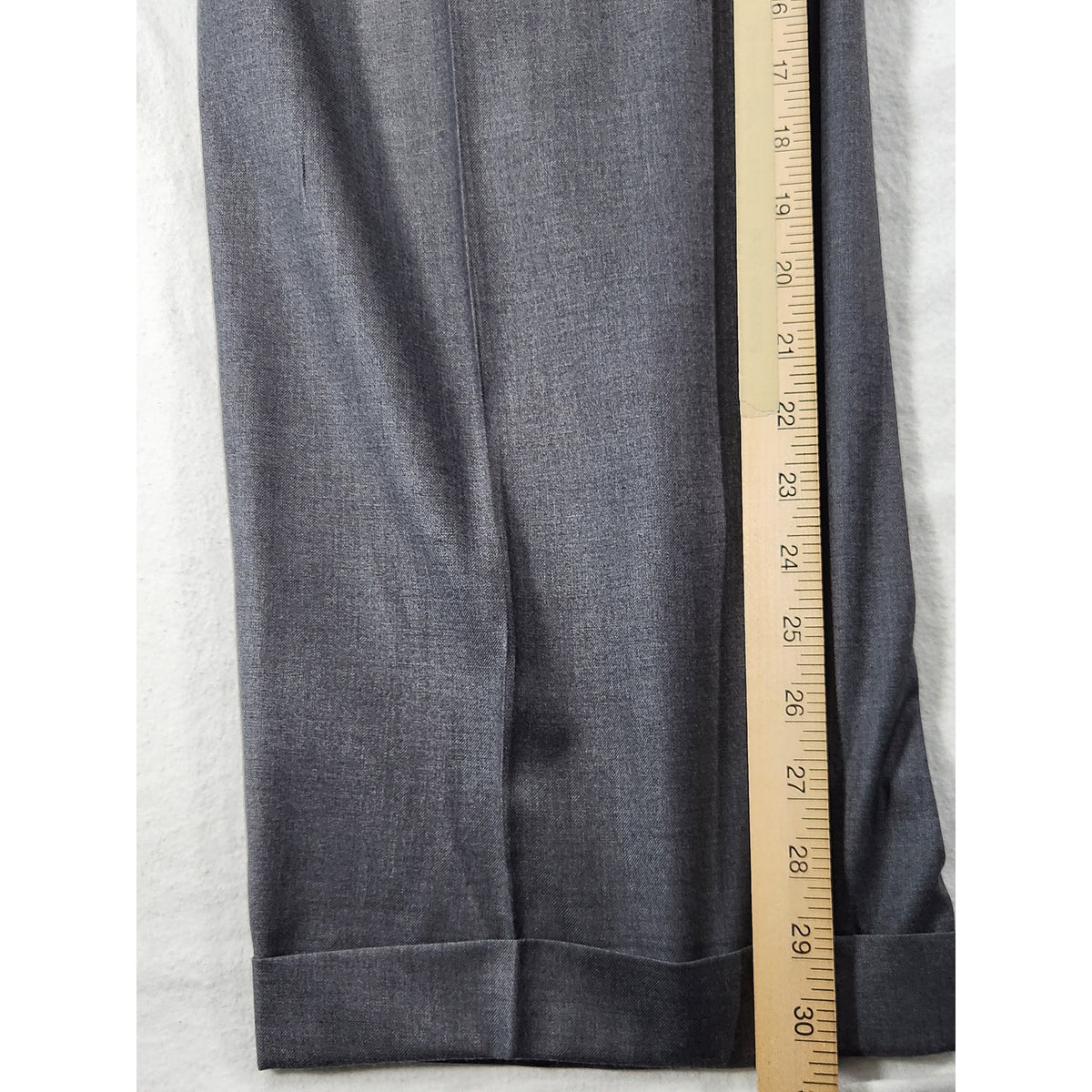 Alex Mishra Men's Gray Two Piece Suit 40L 34L Jacket Pants Patterned