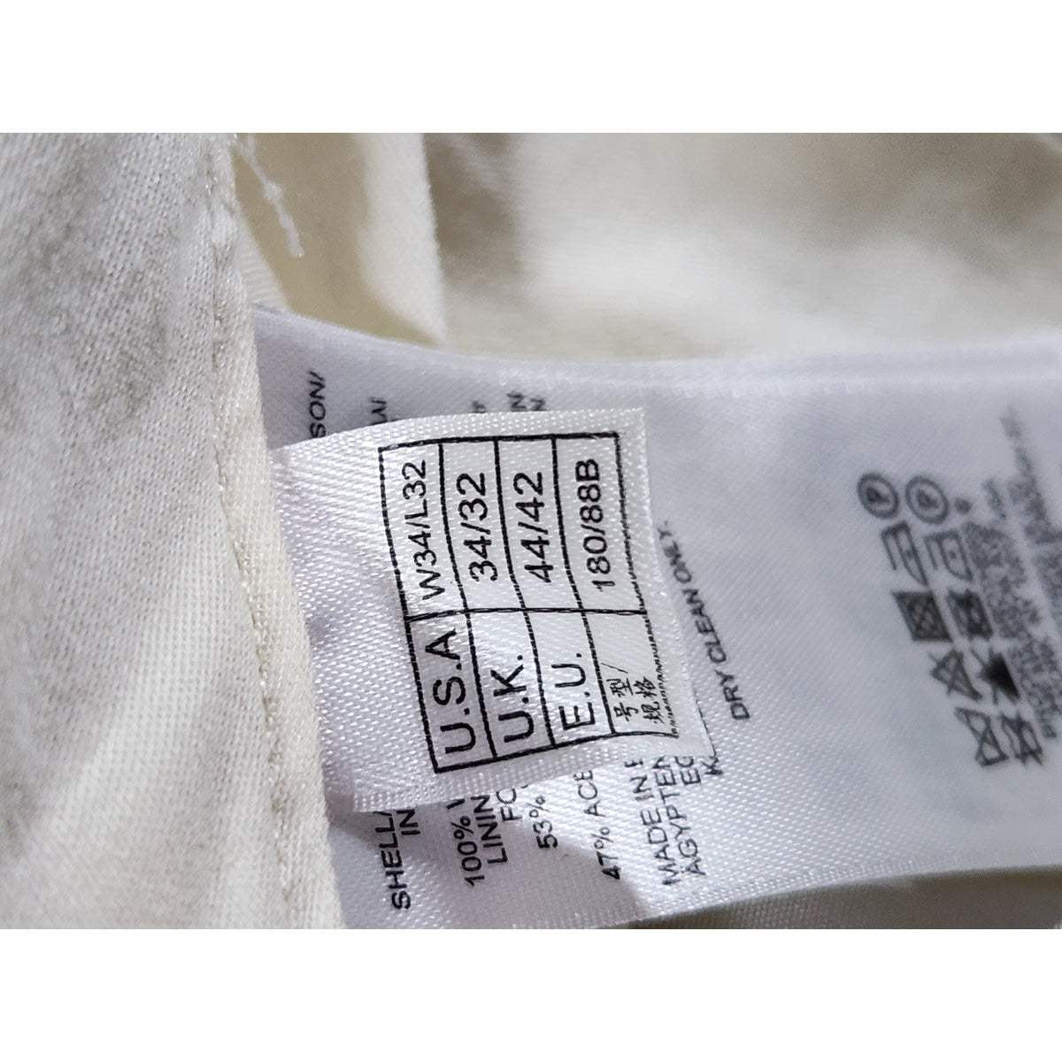 Brooks Brothers Madison Fit Men's Tan Dress Pants 34x32 Flat Front