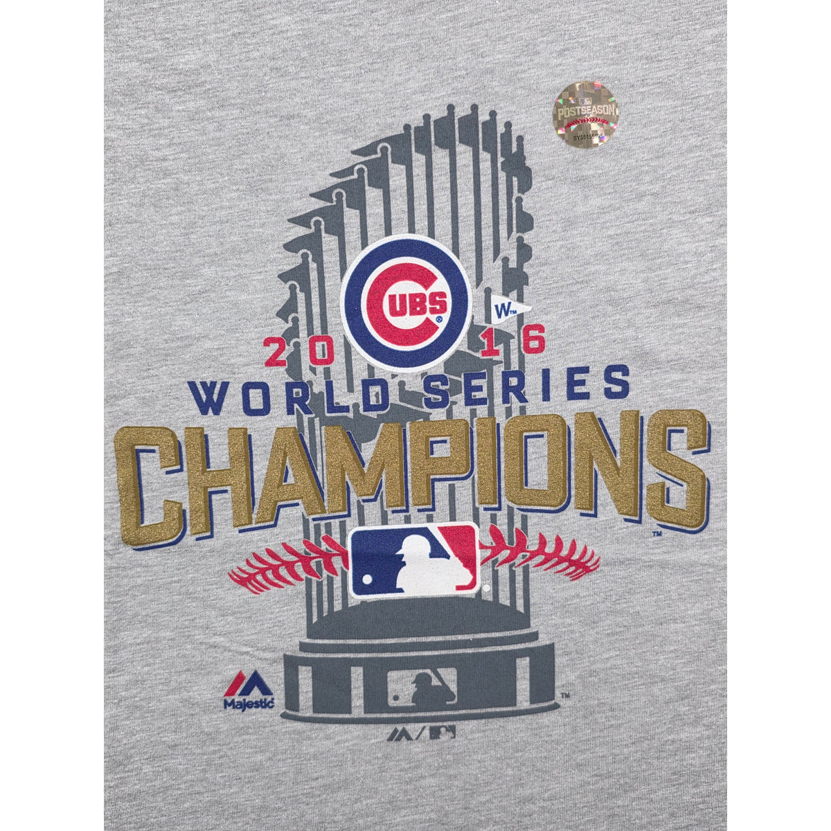 Next Level Cubs 2016 World Series Champions Youth Gray T-Shirt M NWT MLB
