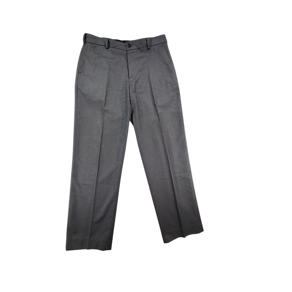 Brooks Brothers Clark Fit Men's Dress Pants 34x32 Blue Gray Flat Front