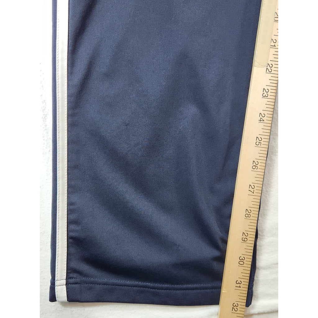 Adidas Men's Blue Tricot Jogger Track Pants White 3-Stripes Size L