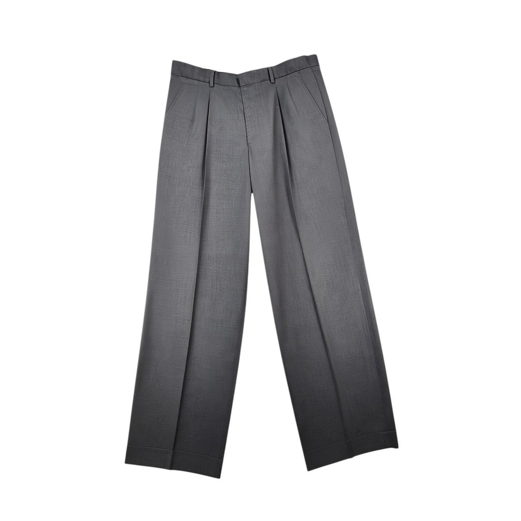 Alex Mishra Men's Gray Two Piece Suit 40L 34L Jacket Pants Patterned