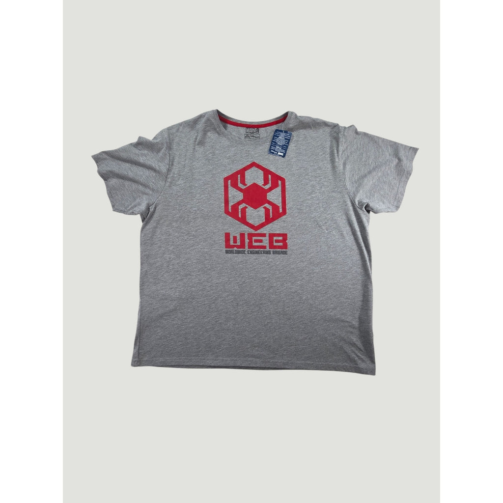 Marvel WEB Spider-Man Graphic T Shirt Gray NWT Mens 3XL