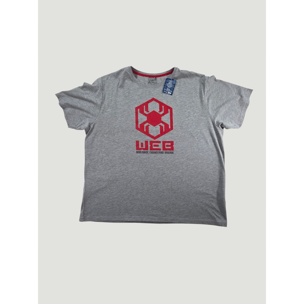 Marvel WEB Spider-Man Graphic T Shirt Gray NWT Mens 3XL