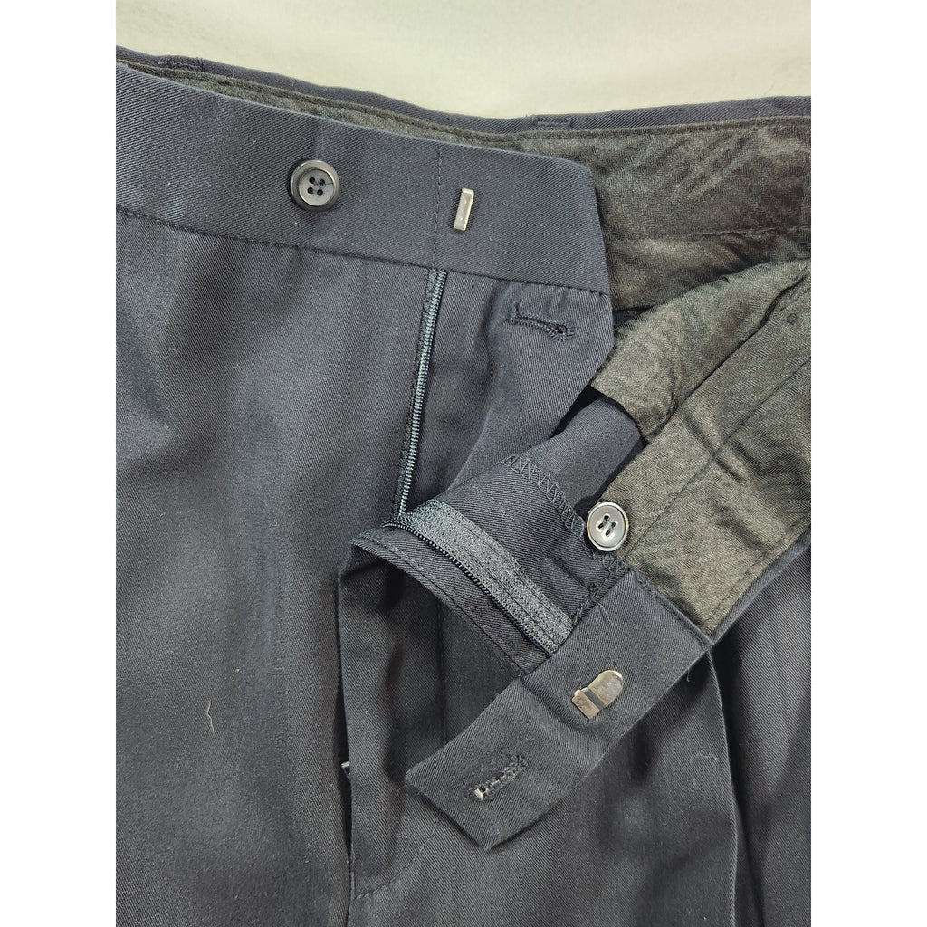 Braggi Louis Raphael Men's Black Pleated Dress Pants 36x29