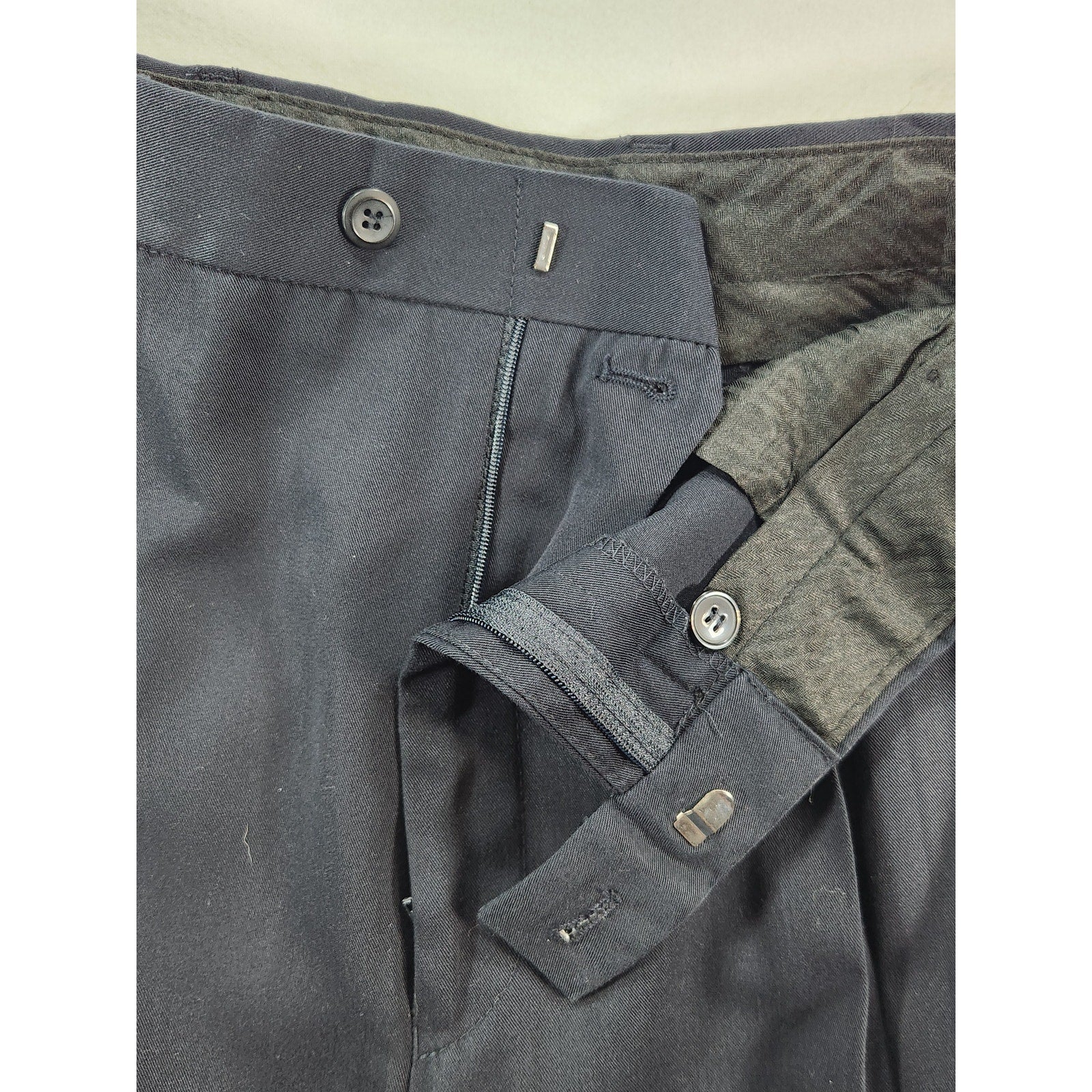 Braggi Louis Raphael Men's Black Pleated Dress Pants 36x29