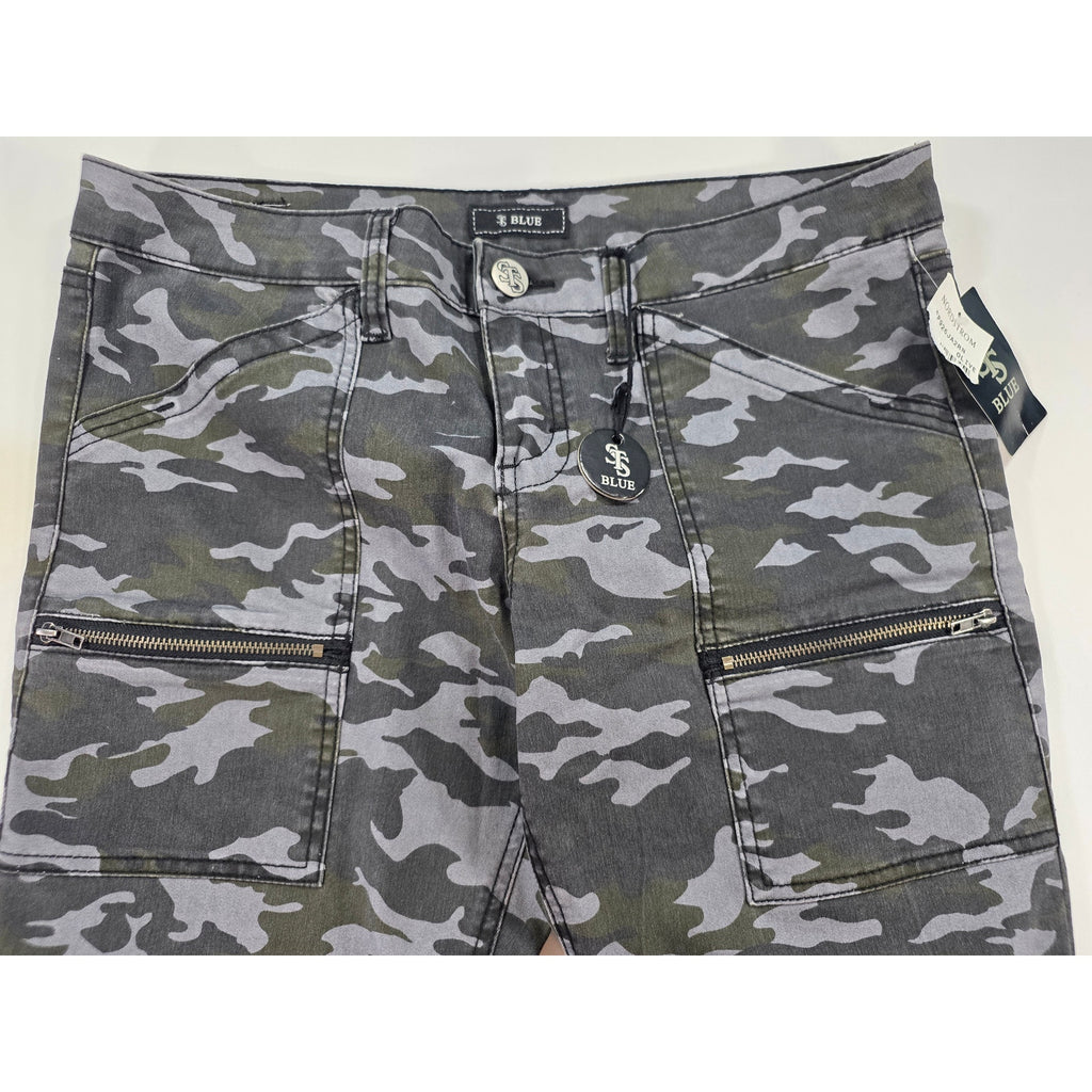 STS Blue Camo Pants Skinny Stretch Womens 13 NWT