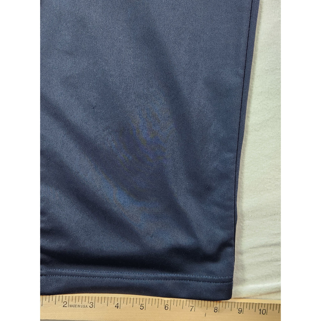 Adidas Men's Blue Tricot Jogger Track Pants White 3-Stripes Size L