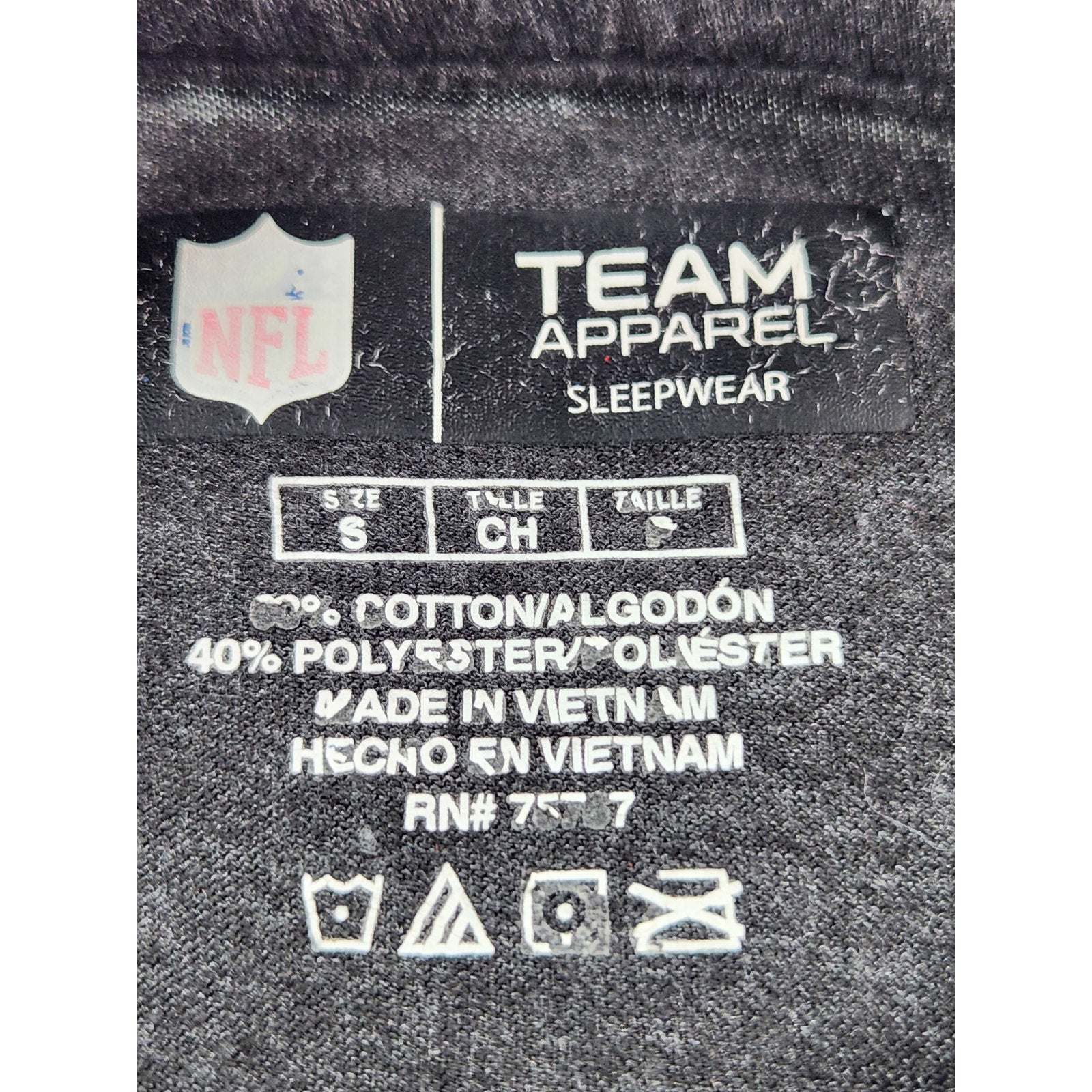 NFL Team Apparel Indianapolis Colts Men's Long Sleeve Sleep Shirt Size S