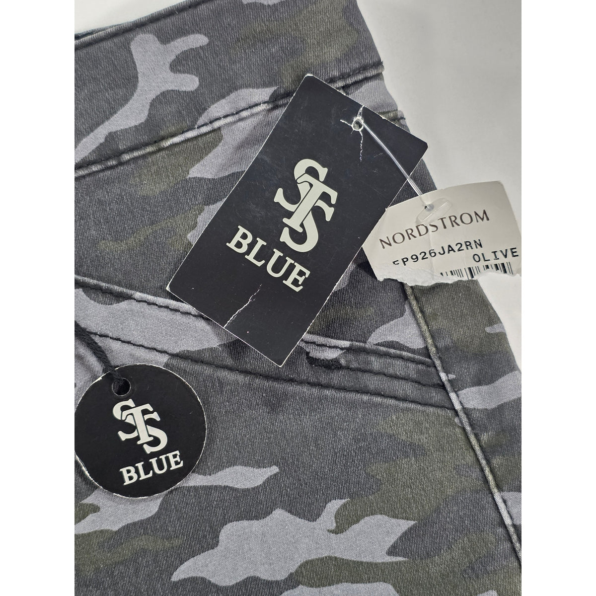 STS Blue Camo Pants Skinny Stretch Womens 13 NWT