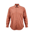 Saddlebred Men's Dress Shirt XL 17 17.5 34/35 Orange Long Sleeve Button Up
