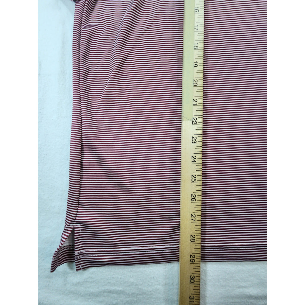 Alumni by Old Row Men's Striped Polo Shirt Red White Size L