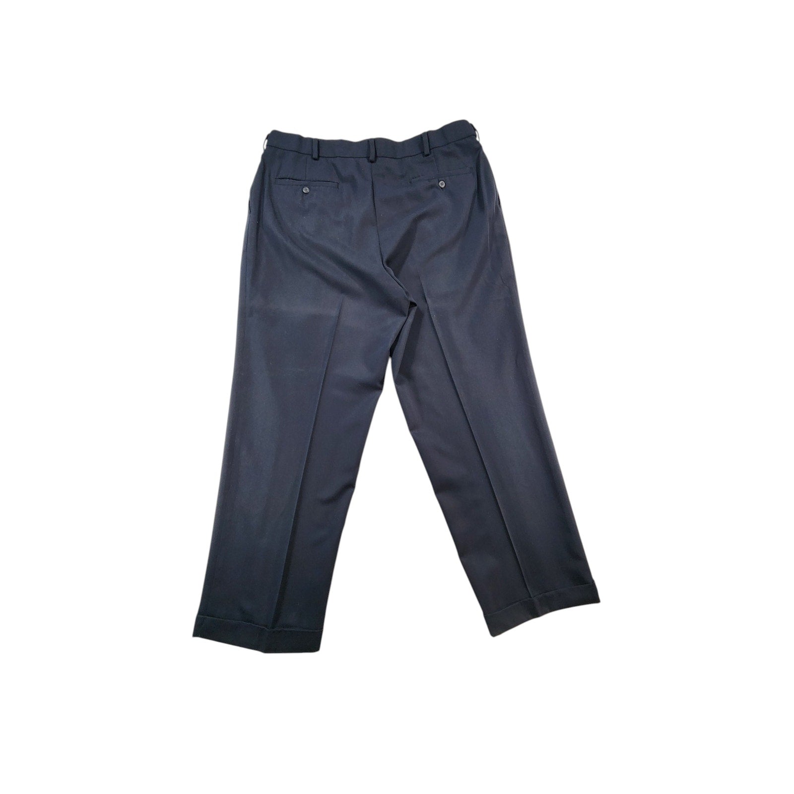 Braggi Louis Raphael Men's Black Pleated Dress Pants 36x29