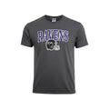 NFL Team Apparel Baltimore Ravens Logo T-Shirt Gray Mens XL NWT