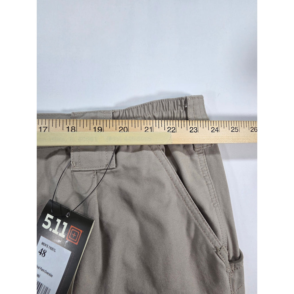5.11 Tactical 74251 Original Mens 48L Khaki Cotton Cargo Work Pants NWT